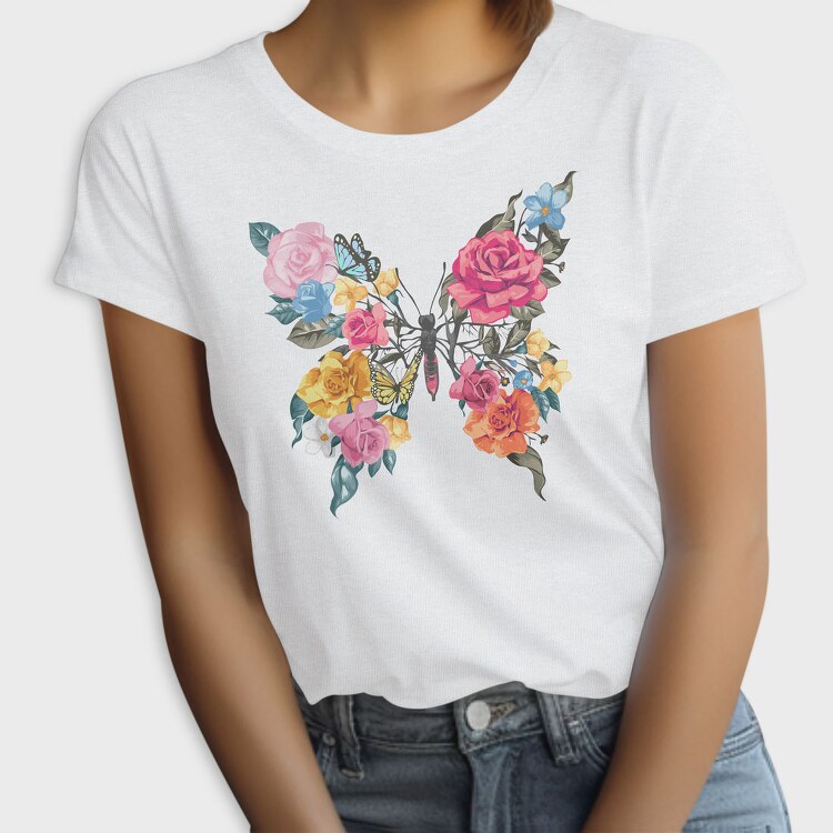 Butterfly Roses Bloom, Tricou Femei