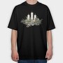 Christmas Candle Arrangement, Tricou Oversize Barbati (Unisex)