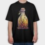 Christmas Bottle Garden, Tricou Oversize Barbati (Unisex)