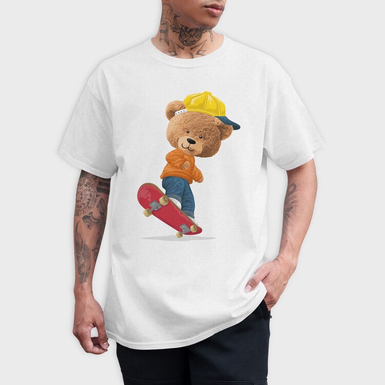 Teddy Skate Cap, Tricou Barbati (Unisex)