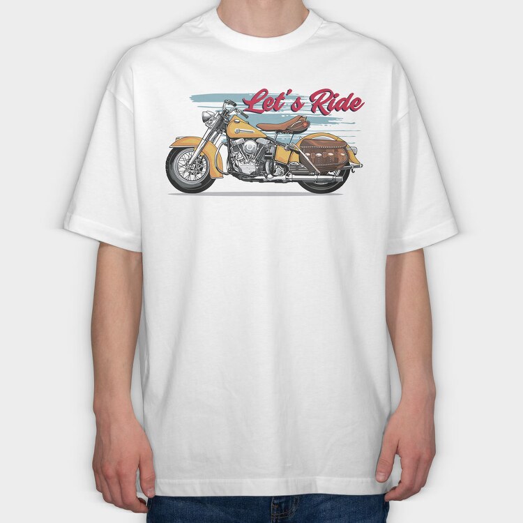 Lets Ride, Tricou Oversize Barbati (Unisex)