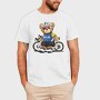 Teddy Bear Cyclist, Tricou Barbati (Unisex)