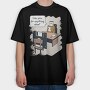 Usb Boss, Tricou Oversize Barbati (Unisex)