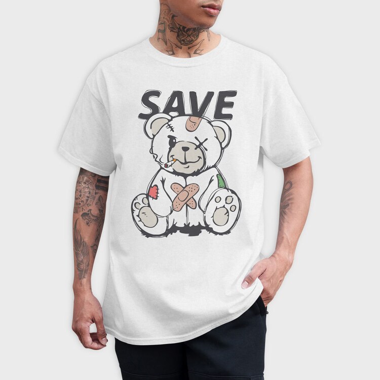 Save Teddy Bear, Tricou Barbati (Unisex)