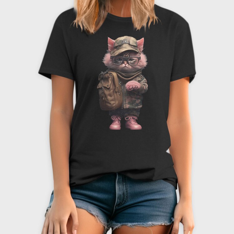 Cat Soldier, Tricou Barbati (Unisex)