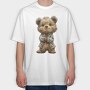 Christmas Bear Jacket 2, Tricou Oversize Barbati (Unisex)