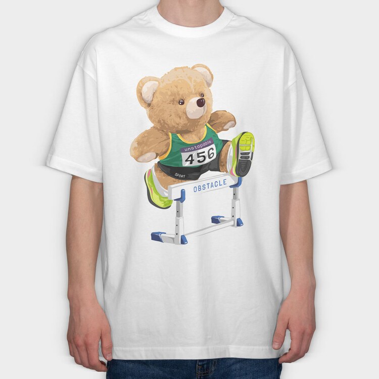 Unstoppable Obstacle Racer, Tricou Oversize Barbati (Unisex)