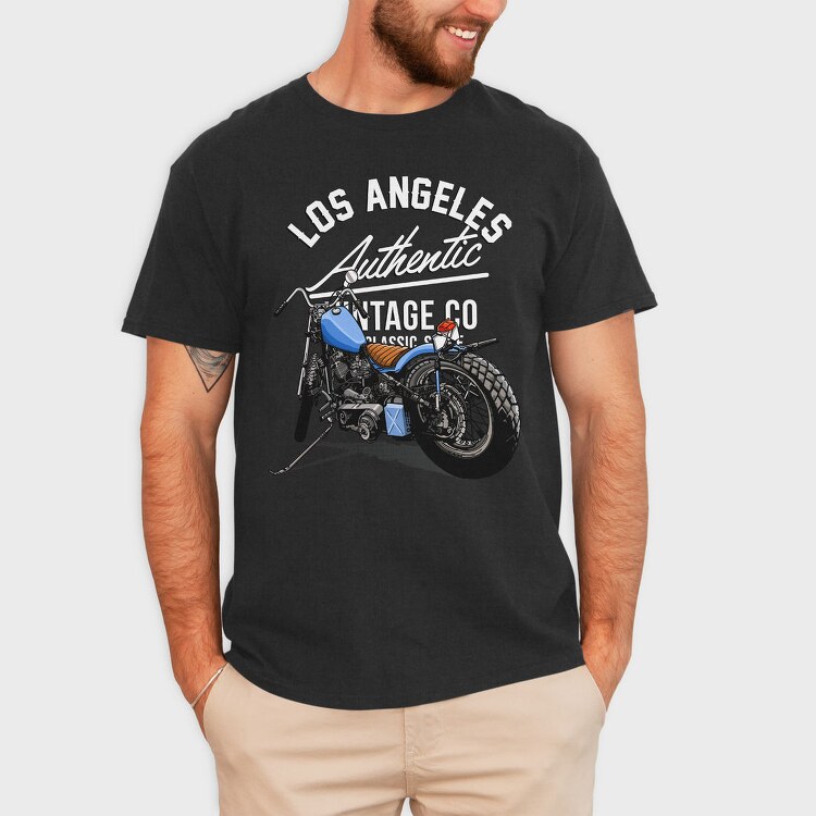 Los Angeles Vintage, Tricou Barbati (Unisex)