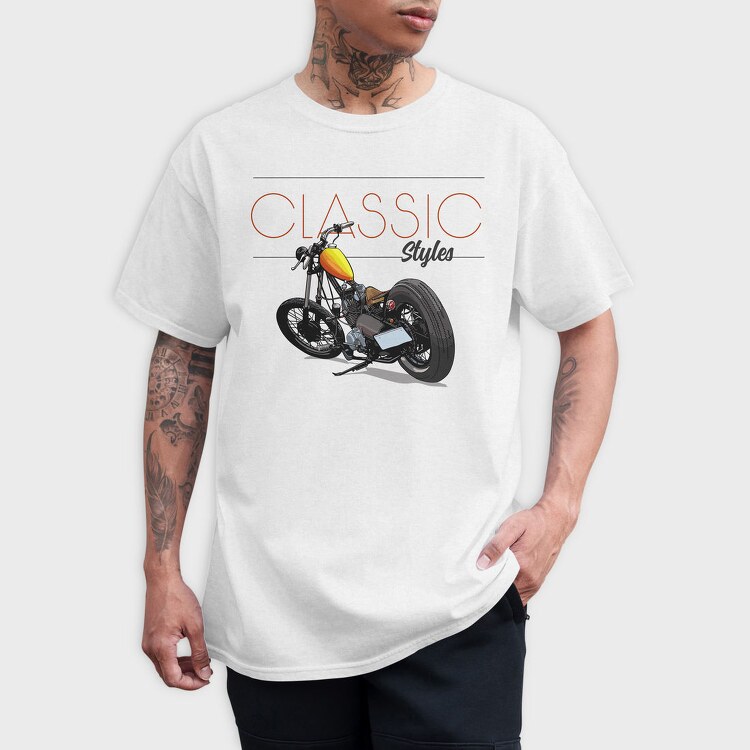 Classic Chopper Styles, Tricou Barbati (Unisex)