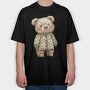 Christmas Bear Jacket, Tricou Oversize Barbati (Unisex)