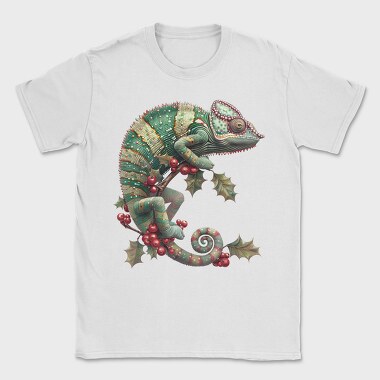 Christmas Chameleon Holly, Tricou Barbati (Unisex)