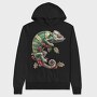 Christmas Chameleon Holly, Hanorac Oversize Barbati (Unisex)