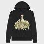 Christmas Chandelier Holly, Hanorac Oversize Barbati (Unisex)