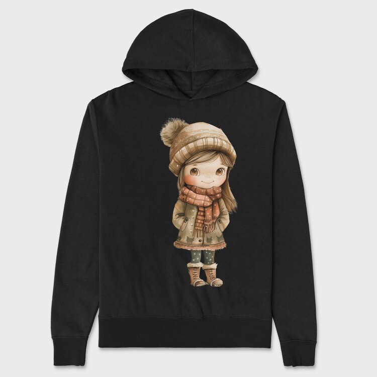 Christmas Chic Girl, Hanorac Oversize Barbati (Unisex)
