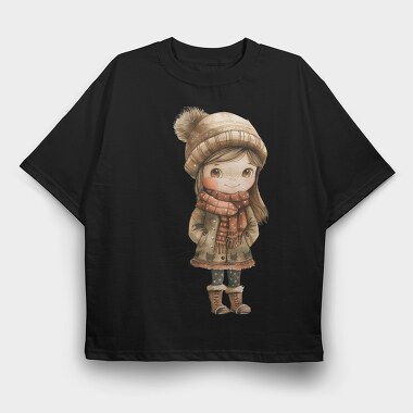 Christmas Chic Girl, Tricou Oversize Barbati (Unisex)
