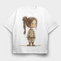 Christmas Christmas Girl, Tricou Oversize Barbati (Unisex)