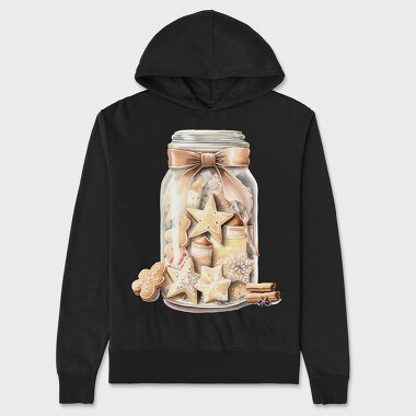 Christmas Cookies Jar, Hanorac Oversize Barbati (Unisex)