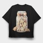 Christmas Cookies Jar, Tricou Oversize Barbati (Unisex)