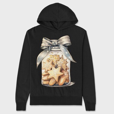 Christmas Cookies Star, Hanorac Oversize Barbati (Unisex)