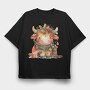 Christmas Cow Bell, Tricou Oversize Barbati (Unisex)
