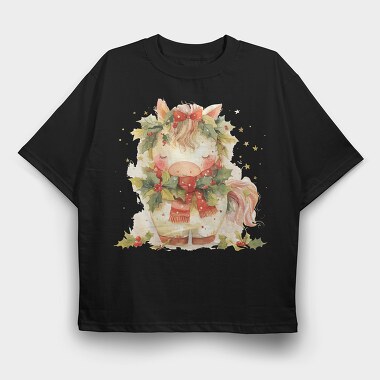 Christmas Cow Ornament, Tricou Oversize Barbati (Unisex)