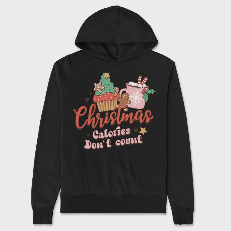 Christmas Cupcakes Cocoa, Hanorac Oversize Barbati (Unisex)