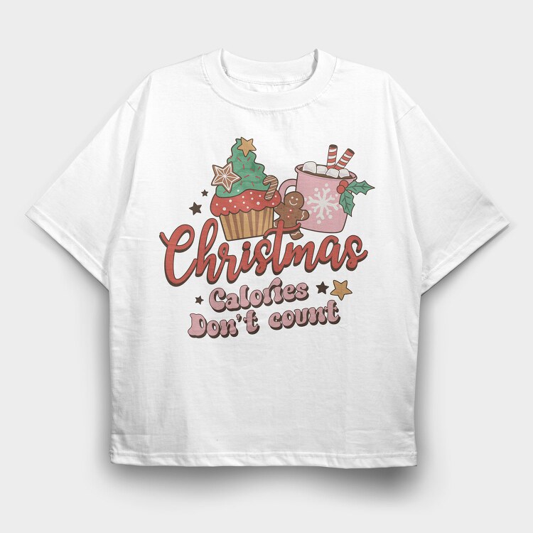 Christmas Cupcakes Cocoa, Tricou Oversize Barbati (Unisex)