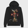 Christmas Dachshund, Hanorac Oversize Barbati (Unisex)