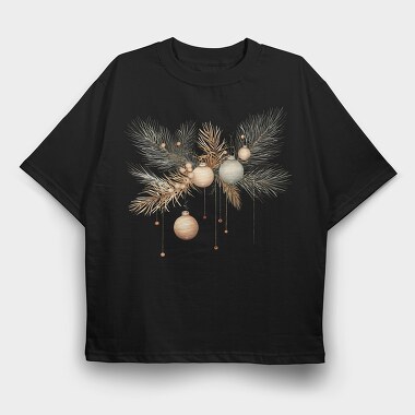 Christmas Decorations, Tricou Oversize Barbati (Unisex)