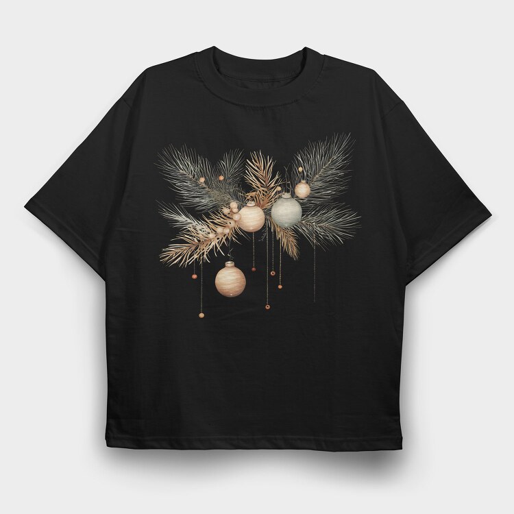 Christmas Decorations, Tricou Oversize Barbati (Unisex)