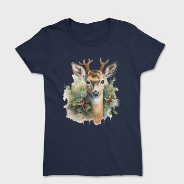 Christmas Deer 10, Tricou Femei