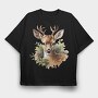 Christmas Deer 11, Tricou Oversize Barbati (Unisex)