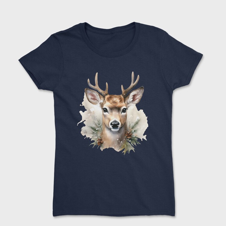 Christmas Deer 12, Tricou Femei