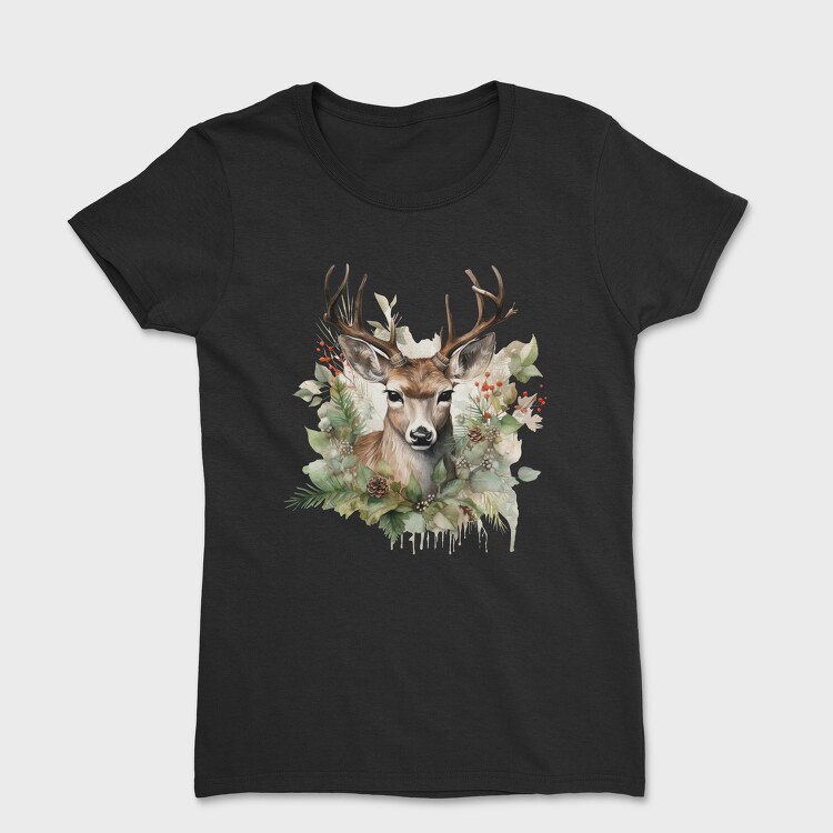 Christmas Deer 2, Tricou Femei
