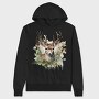Christmas Deer 2, Hanorac Oversize Barbati (Unisex)