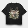 Christmas Deer 2, Tricou Oversize Barbati (Unisex)