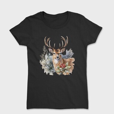Christmas Deer 3, Tricou Femei