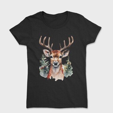 Christmas Deer 5, Tricou Femei