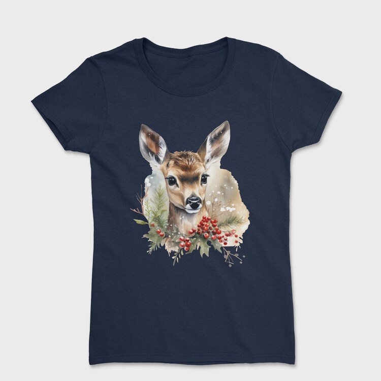 Christmas Deer 8, Tricou Femei