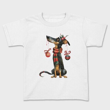 Christmas Dog Ornaments, Tricou Copii