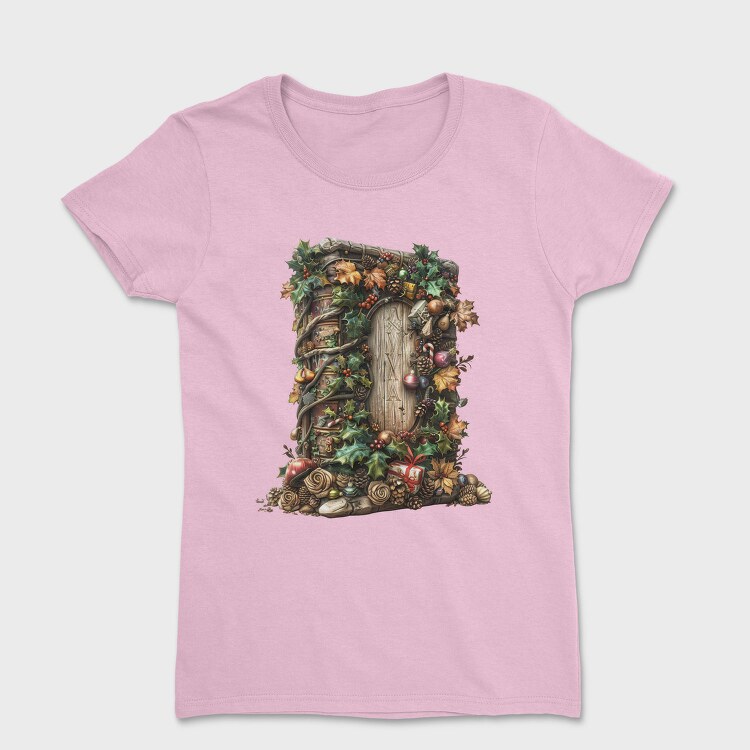 Christmas Door Garden, Tricou Femei