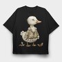 Christmas Duck Jacket, Tricou Oversize Barbati (Unisex)