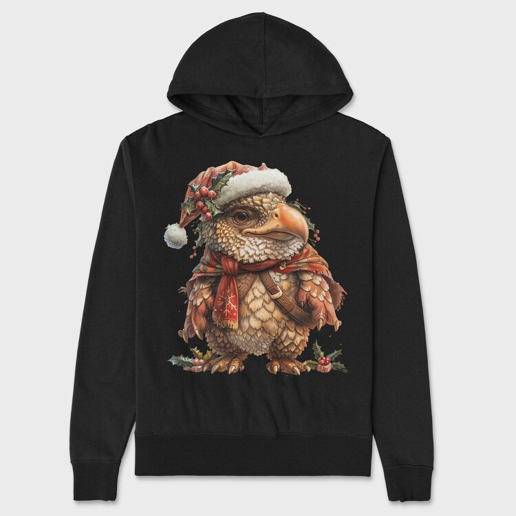 Christmas Eagle Santa, Hanorac Oversize Barbati (Unisex)