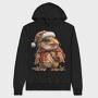 Christmas Eagle Santa, Hanorac Oversize Barbati (Unisex)