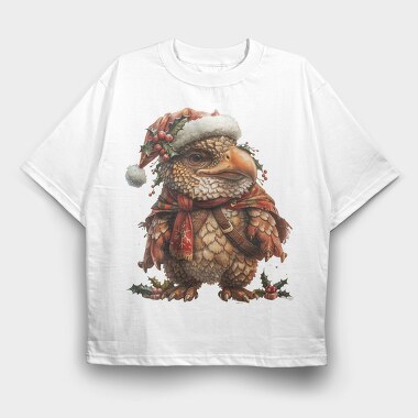 Christmas Eagle Santa, Tricou Oversize Barbati (Unisex)