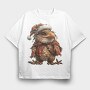 Christmas Eagle Santa, Tricou Oversize Barbati (Unisex)