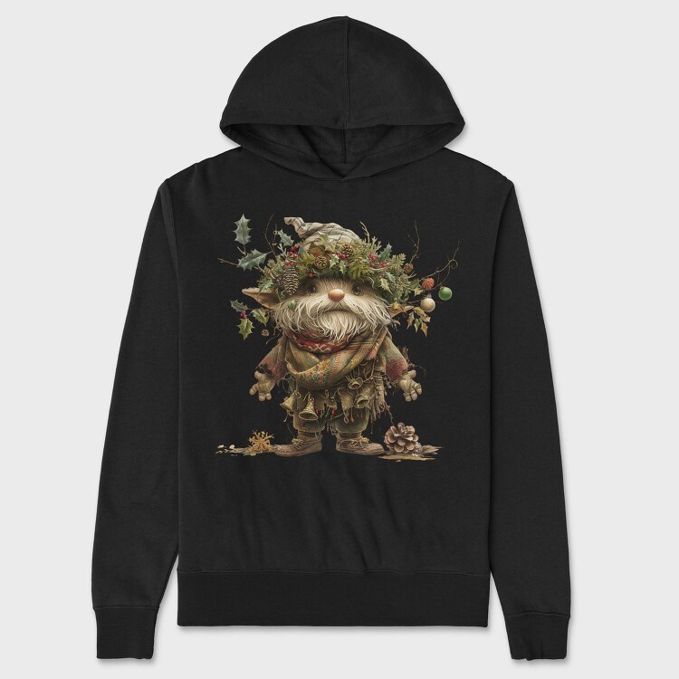 Christmas Elf Gnome, Hanorac Oversize Barbati (Unisex)