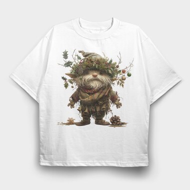 Christmas Elf Gnome, Tricou Oversize Barbati (Unisex)