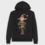 Christmas Elf Icon, Hanorac Oversize Barbati (Unisex)