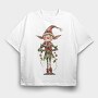 Christmas Elf Icon, Tricou Oversize Barbati (Unisex)